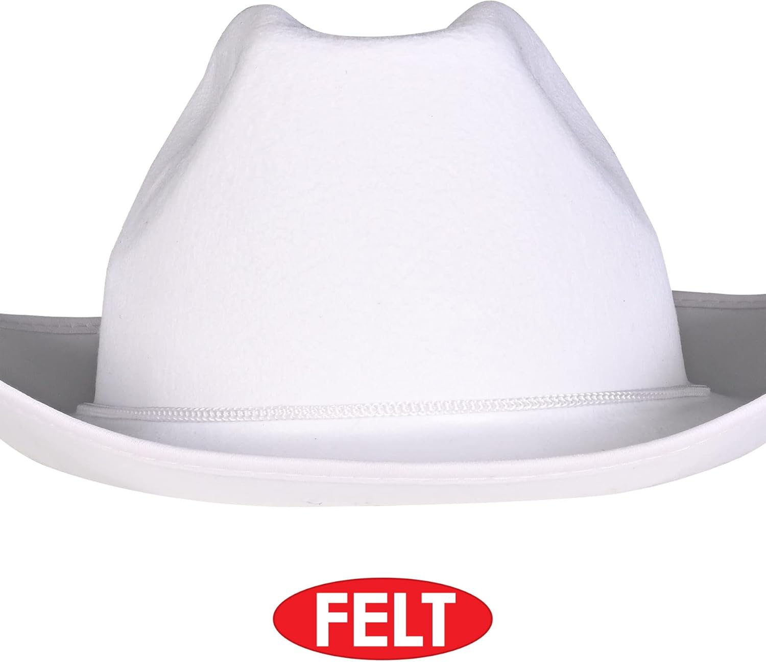 Beistle Sombreros de vaquero de fieltro negro de 2 piezas para disfraz de Halloween