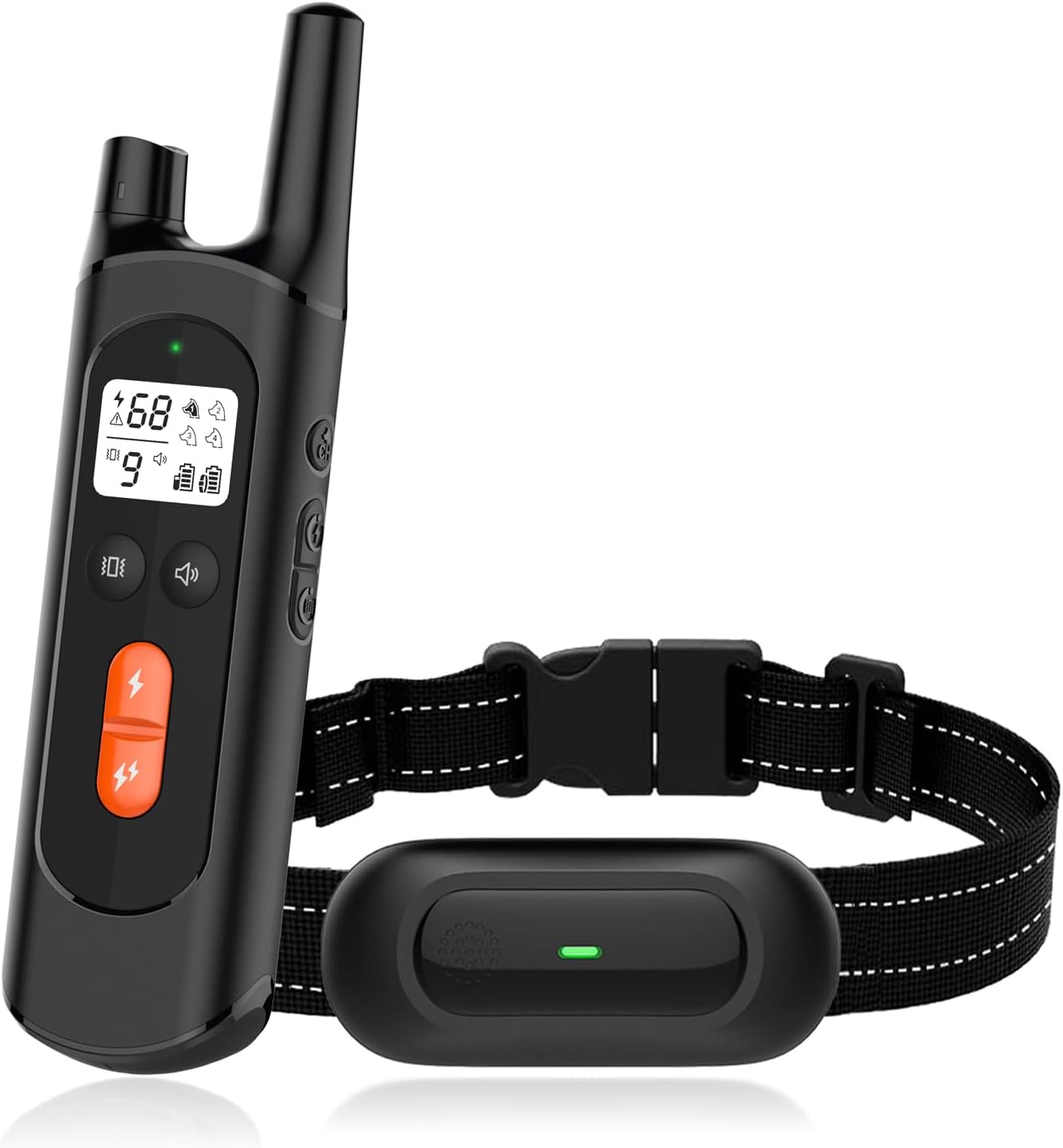NVK Collar de choque, collar de entrenamiento para perros con control remoto para perros medianos y grandes, collar de choque recargable con choque,