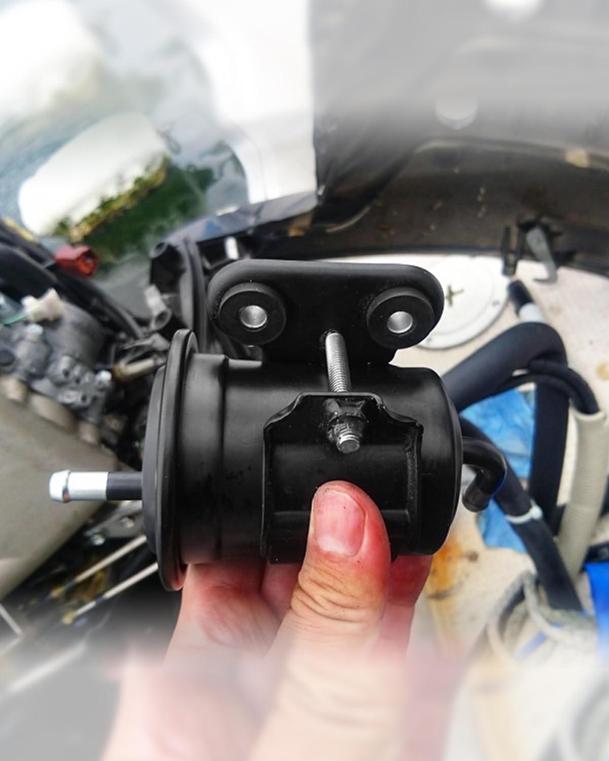 Filtro de combustible de alta presión 15440-90J00 apto para Suzuki 6 Cyl 4 Stroke DF200 DF225 DF250 DF300 apto para fueraborda Johnson Evinrude WSM,