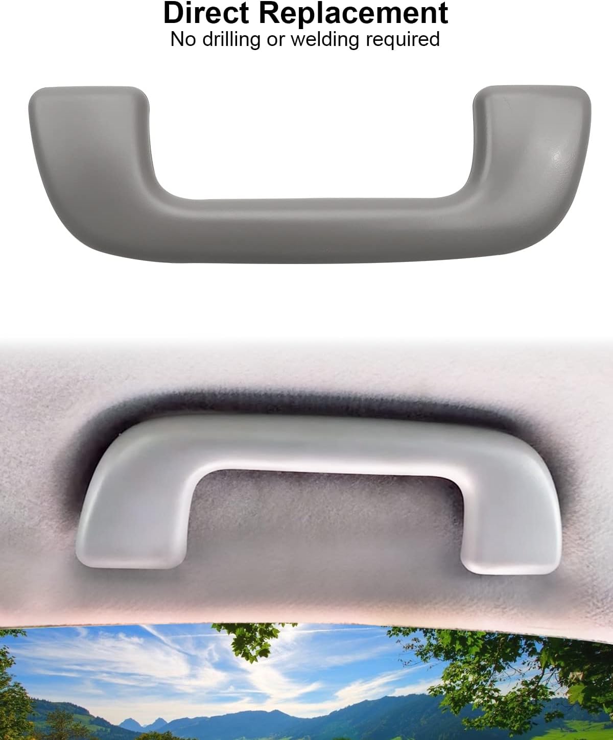 1 barra de agarre para techo automático sin gancho para Toyota Rav4 Yaris Aruis y más reemplazar 74610-52020 74610-52030 74619-0M010 74683-8010,