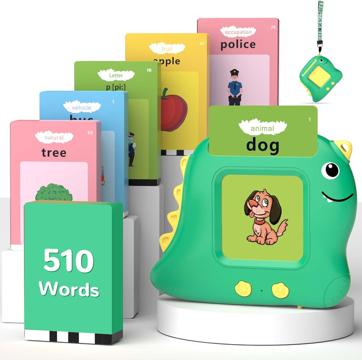 Juguetes para niños pequeños con 510 palabras visuales, juguetes de aprendizaje Montessori para niños pequeños de 1-3, 2-4, juguetes sensoriales de