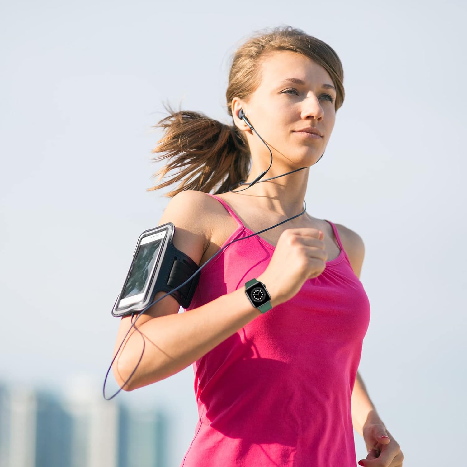 Correa de silicona compatible con Apple Watch Ultra Band de 1.496 in, 1.575 in, 1.614 in, 1.654 in, 1.732 in, 1.772 in, para mujeres y hombres,