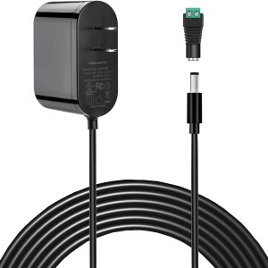 Fuente de alimentación DC de 12 V, Hosyl con certificación UL, fuente de alimentación de 12 voltios y 2 amperios, transformador de 120 V a 12 V con Fuente de alimentación DC de 12 V, Hosyl con certificación UL, fuente de alimentación de 12 voltios y 2 amperios, transformador de 120 V a 12 V con