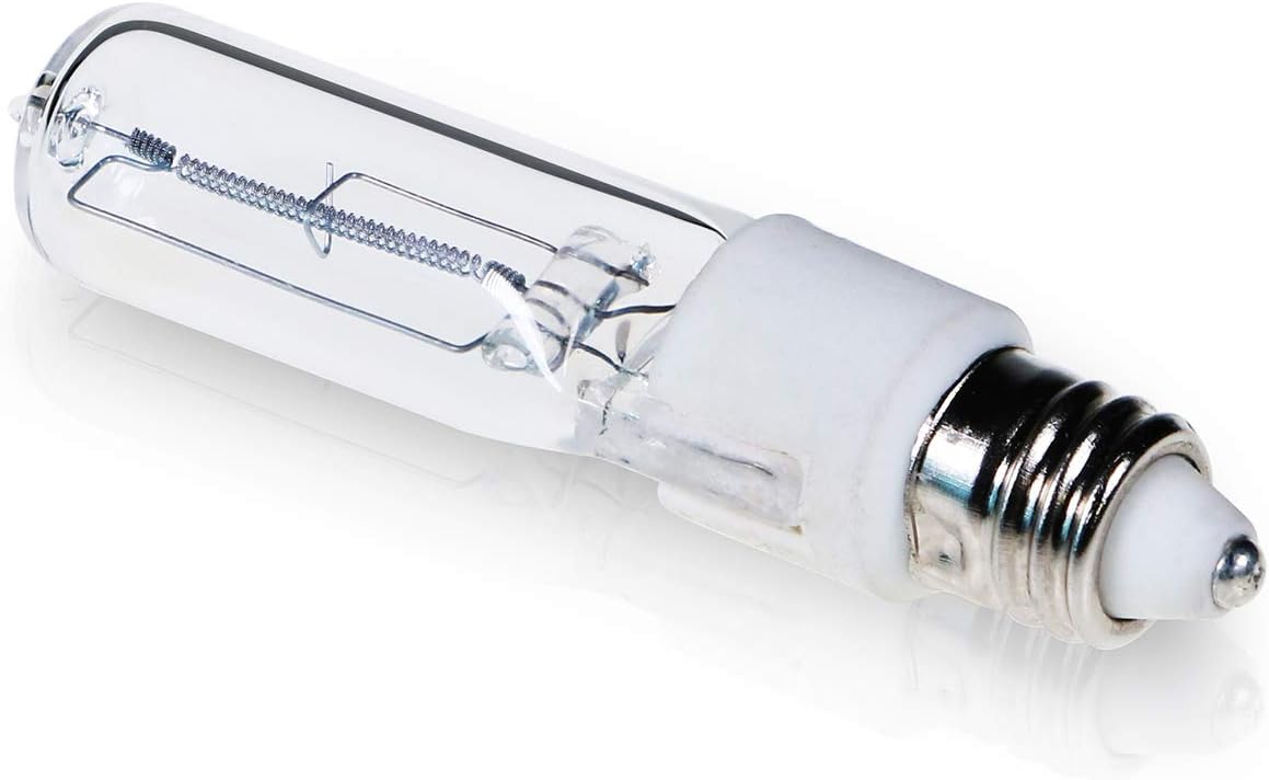 JDE11 120V 100W T4 Mini Candelabro Base 1600lm 2800K Clear Dimmable JD E11 Bombillas halógenas paquete de 4