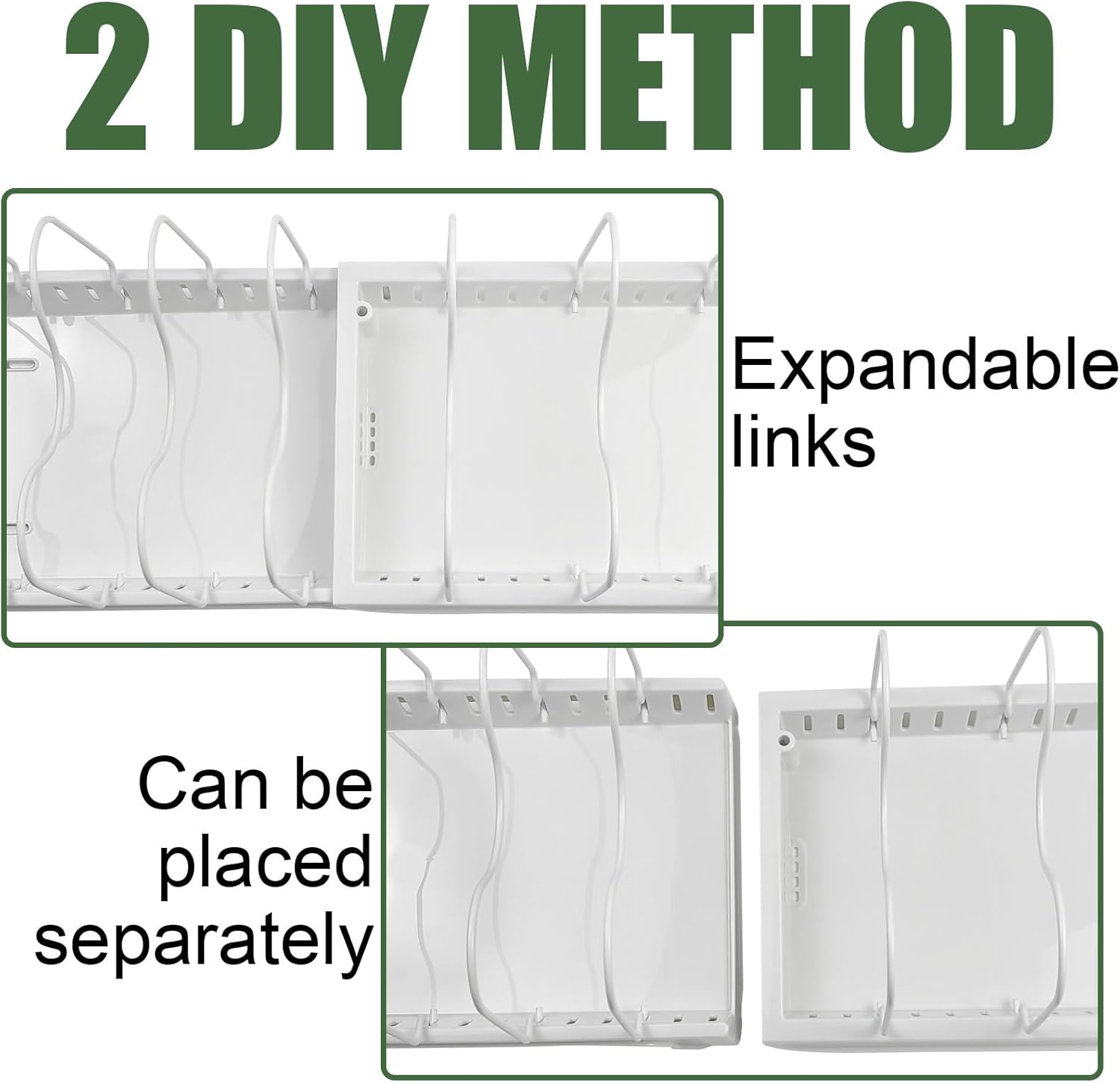 Sibosen Organizador de bolsas de compras reutilizables, separadores de estantes ajustables, ideal para almacenar bolsas de tela y papel plegadas,