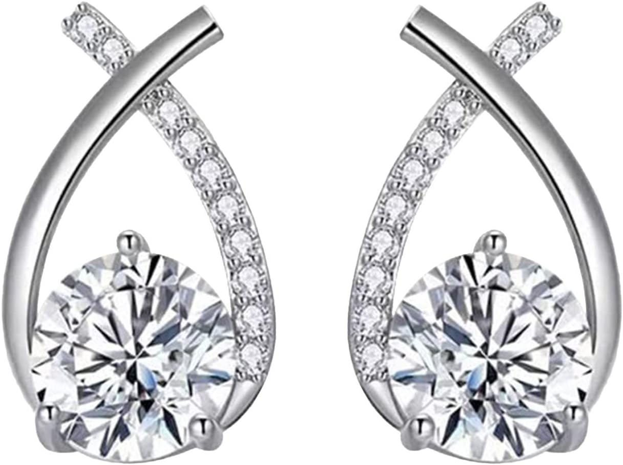 Aretes de cola de tuerca de regalo para mujeres, aretes con forma de lágrima, aretes de cola de pez Simplicitys, aretes de lazo