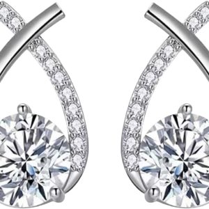 Aretes de cola de tuerca de regalo para mujeres, aretes con forma de lágrima, aretes de cola de pez Simplicitys, aretes de lazo Aretes de cola de tuerca de regalo para mujeres, aretes con forma de lágrima, aretes de cola de pez Simplicitys, aretes de lazo