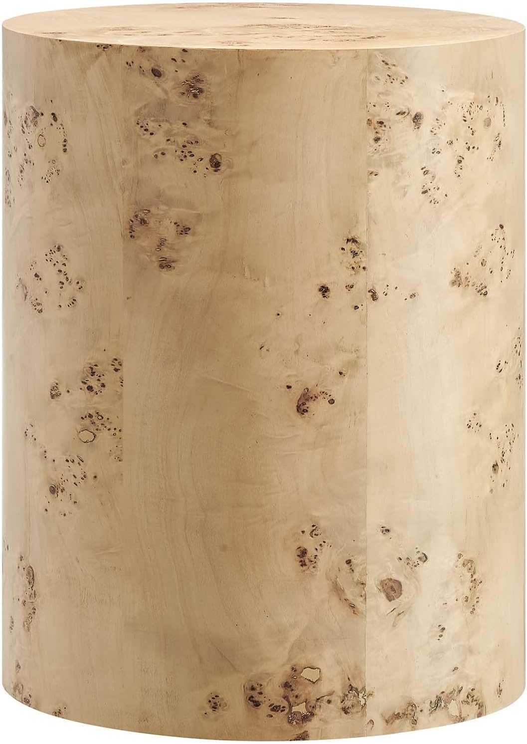 Modway Cosmos – Mesa auxiliar redonda de madera de 16 pulgadas, acento, color natural