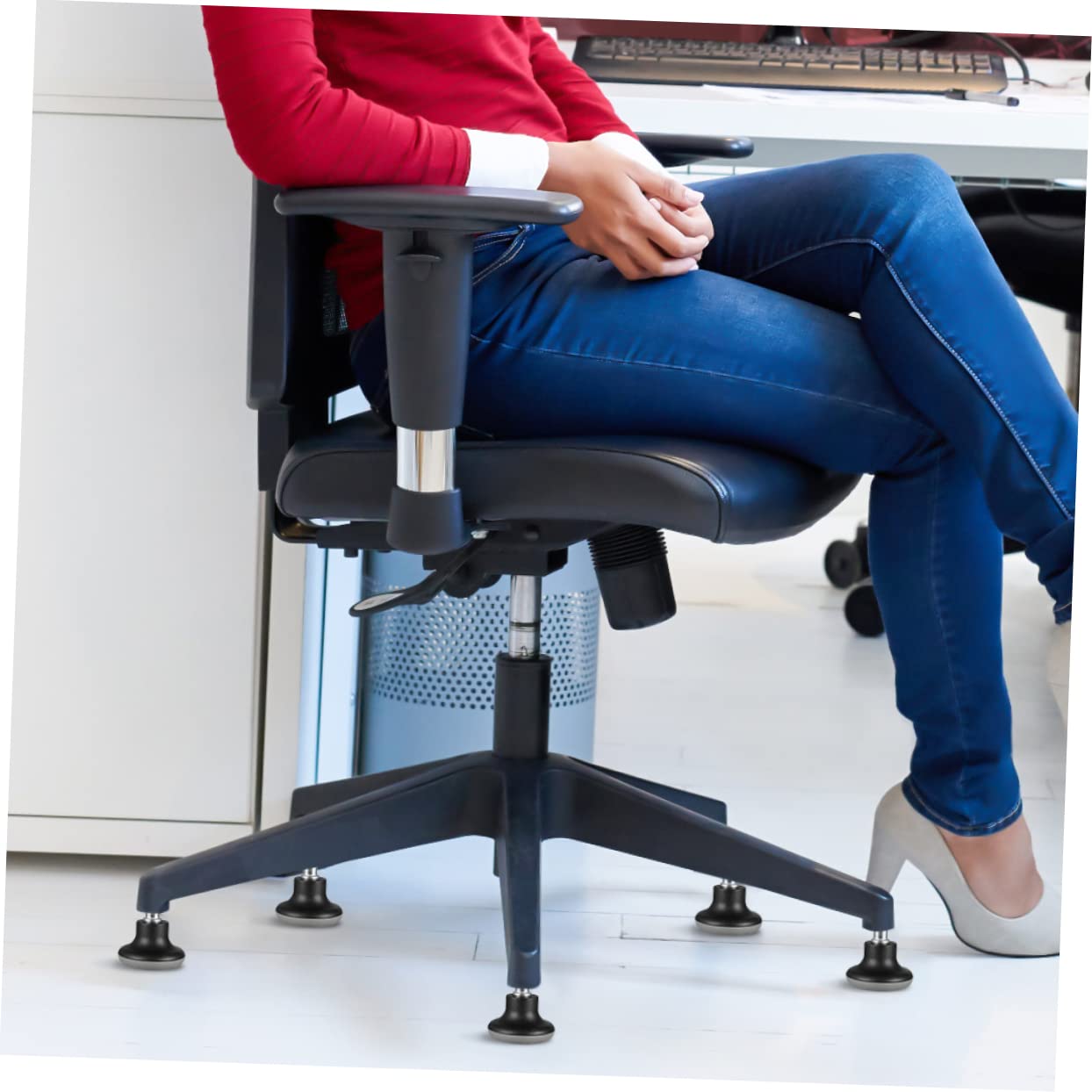 STOBOK 8 piezas ruedas para silla de oficina, ruedas para muebles, accesorios para sillas de oficina, accesorios de escritorio, patas de cama, silla