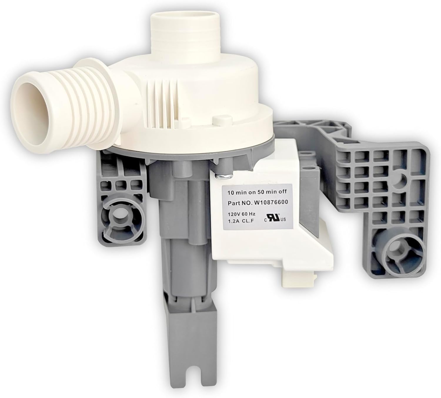 Bomba de drenaje de lavadora W10876600 B25-3A04 W107277777 compatible con lavadora Whirlpool Maytag Kenmore Crosley de carga superior que reemplaza