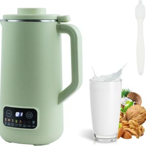 Máquina para hacer leche de nueces, máquina de limpieza automática de leche de soja de 20 onzas con 8 modos y 10 hojas de hojas, almendras caseras, Máquina para hacer leche de nueces, máquina de limpieza automática de leche de soja de 20 onzas con 8 modos y 10 hojas de hojas, almendras caseras,