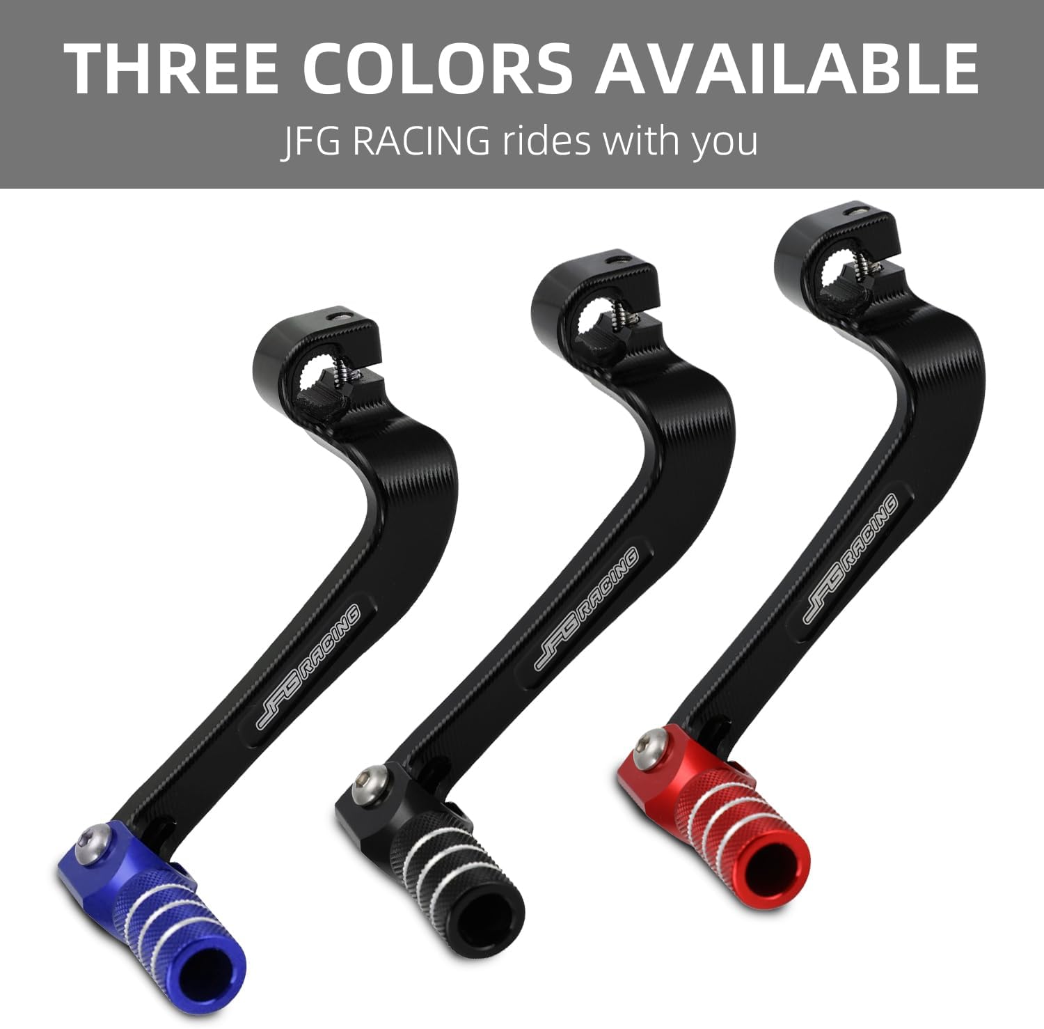 JFG RACING Palanca de cambios de motocicleta Palanca de cambios Punta plegable CNC para CRF 110 CRF110F 2013-2023 TTR 110 08-09 11-21 Negro