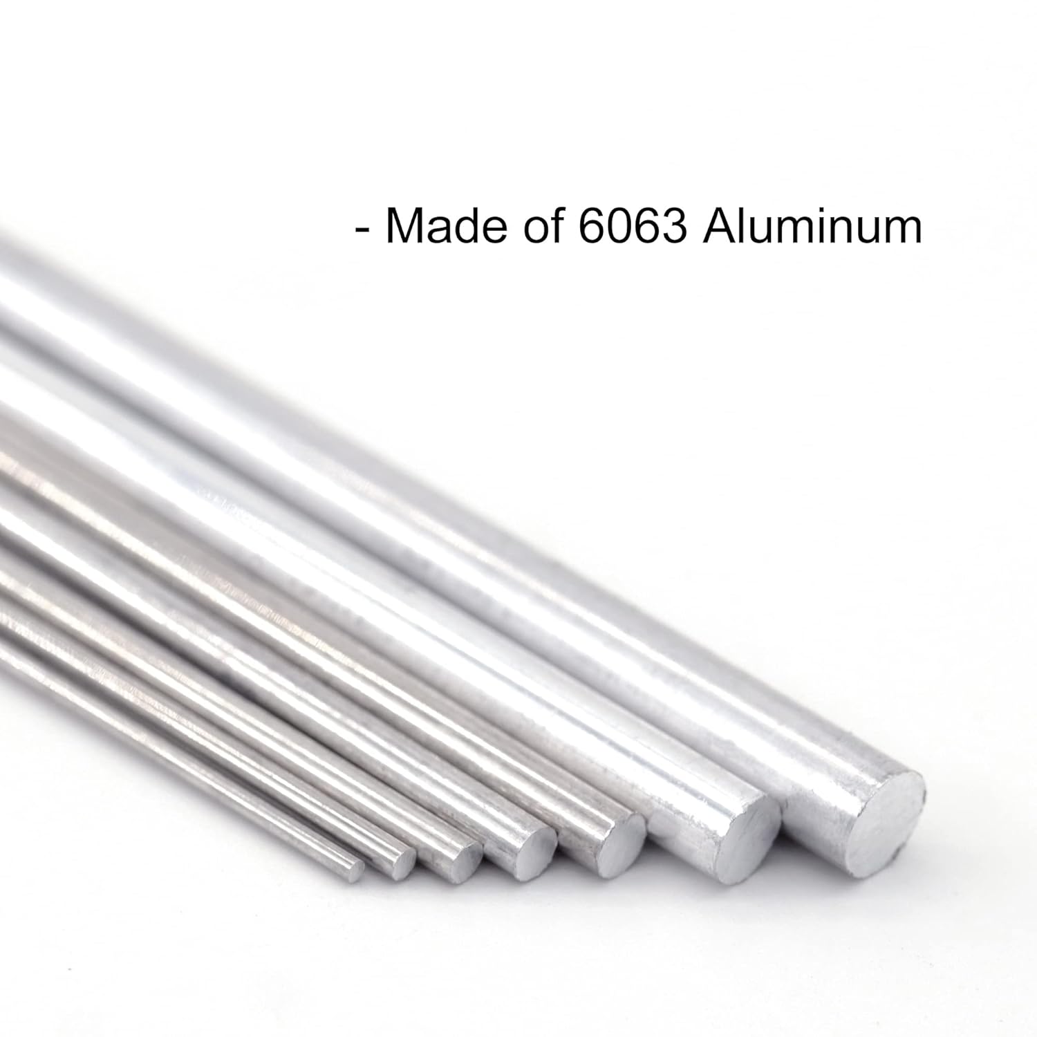 Varillas de aluminio de 0.039 in x 11.811 in de eje sólido redondo Torno Bar Stock para manualidades RC Avión Modelo Coche 10pcs
