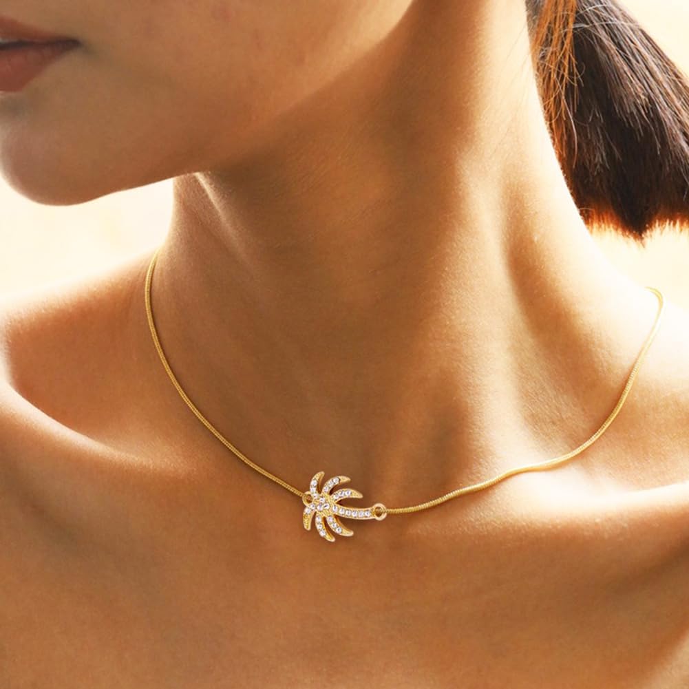 30 dijes de aleación dorada con eslabones de palmera tropical hawaiana con diamantes de imitación, colgantes para collares, pulseras, joyería,