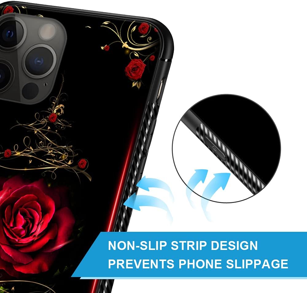 ZHEGAILIAN Case Compatible with iPhone 11,Spiritual Rose Cases Compatible with iPhone 11 for Girls,Non-Slip Pattern Design Back CoverShock
