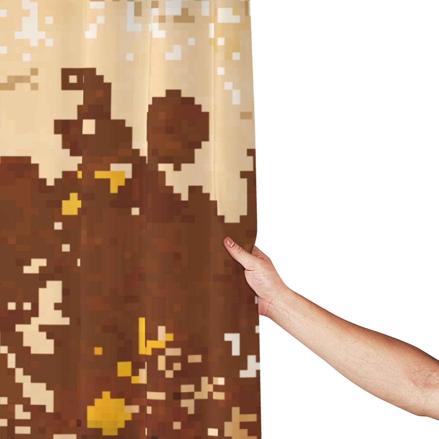 Honey Bee – Cortina de ducha de plástico de 72 x 72 pulgadas, cortinas de ducha extralargas para baño, juego de liquidación con ganchos, cortinas de