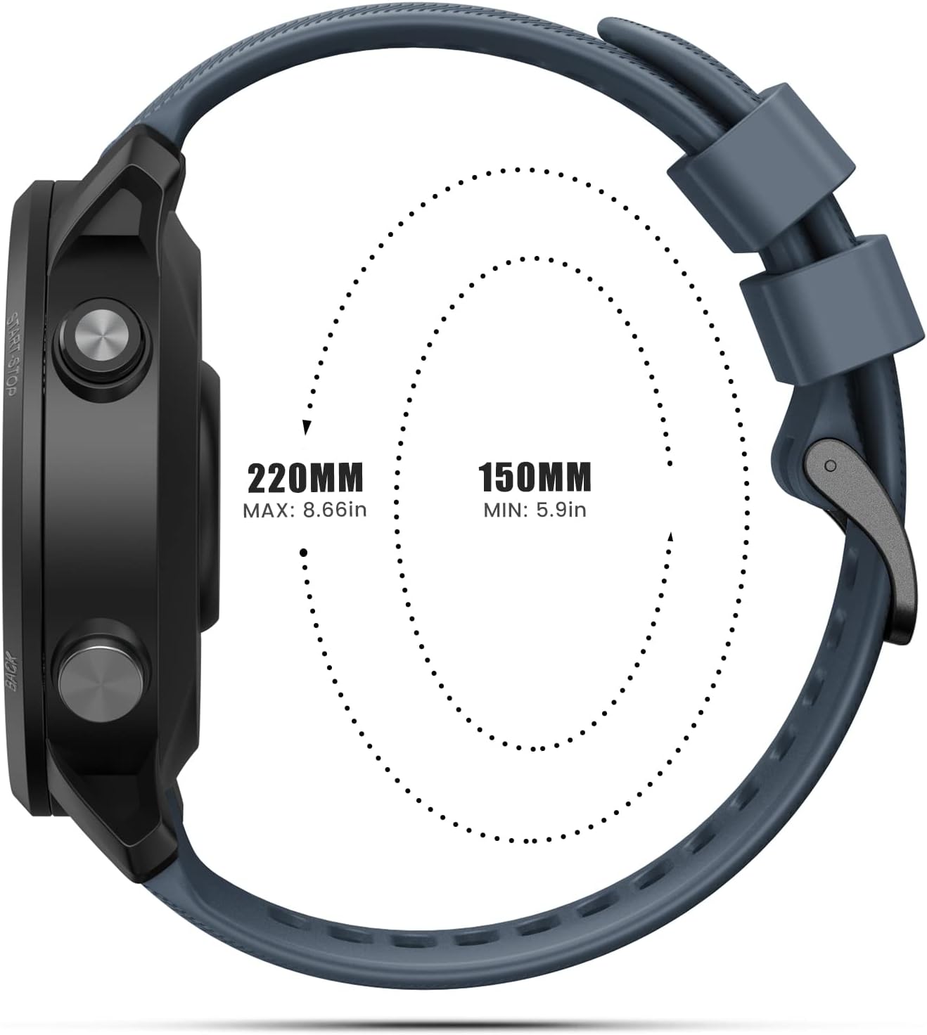 ANCOOL Para Garmin Instinct Watch BandsForerunner 955 Correa de reloj, 0.866 in Correas de silicona suave para Forerunner 945Instinct 2Forerunner