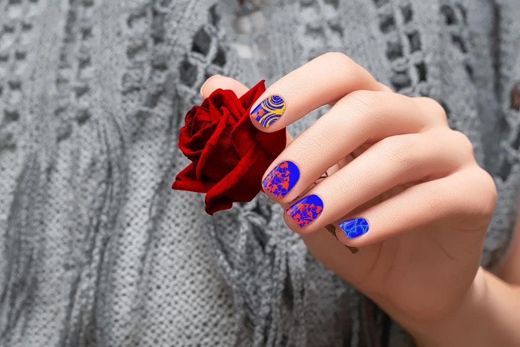 4 unidades de placas de estampado de uñas de San Valentín, plantillas de arte de uñas, plantillas de palabras dulces, juego de sellos de uñas,