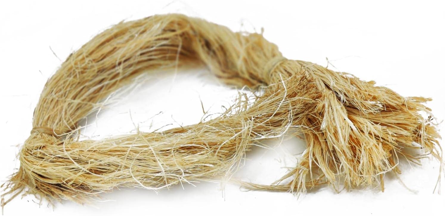 Aumni Crafts Materia prima de fibra de plátano natural (8.75 onzas8.82oz) para hacer telas artesanales, tapetes utilitarios, embalaje multiusos,