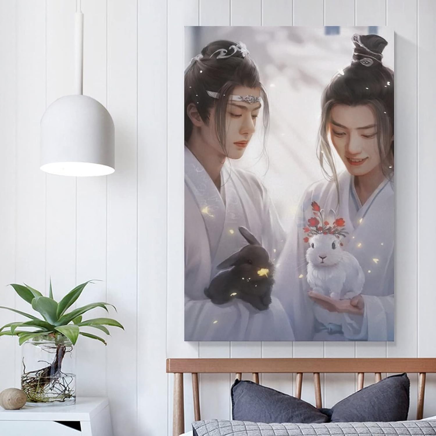 The Untamed Xiao Zhan Wang Yibo Póster (2) Lienzo decorativo para pared, decoración de habitación, decoración de dormitorio, regalos, 08 x 12
