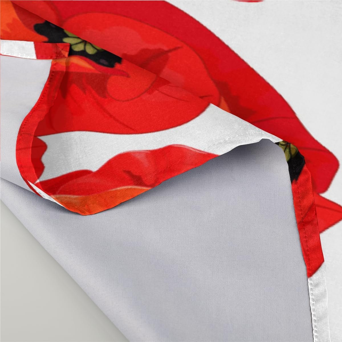 Cloth Napkins Set of 6 Floral Poppy 20×20 Inch Cloth Napkins Spring Poppy Flower Washable Reusable Kitchen Dinner Napkins Table Decor for Wedding,