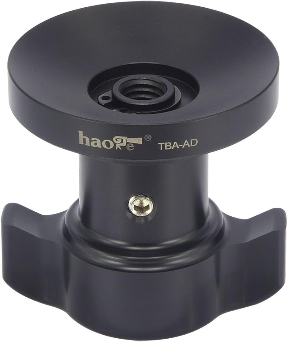 Haoge TBA-AD Mango de bloqueo de amarre corto roscado perilla para trípode Manfrotto Video Fluid Head Bowl Adaptador MVH500A MVH502A 504HD 526 509HD