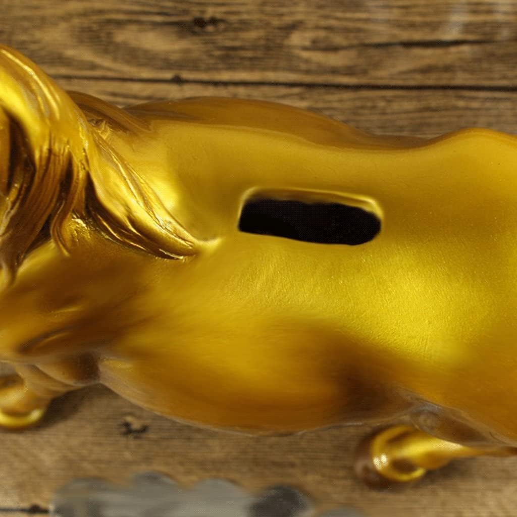 Yeah-hhi Banco para niñas y niños, alcancía, hucha realista de caballos, banco de monedas de resina, banco de dinero personalizado para regalo para