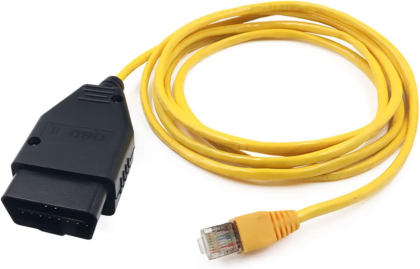 Alchiauto Ethernet Enet OBD OBDii Rj45 ENET obd2 Cable para interfaz 2M Compatible F-Series para B-M-W i-sta