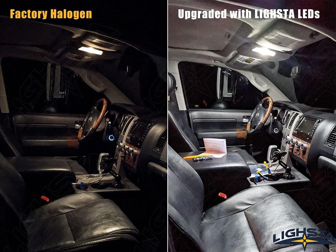 Paquete de 10 luces LED blancas superbrillantes para interiores Infiniti G35 Coupe 2003 2004 2005 2006 2007 + luces de matrícula y herramienta de