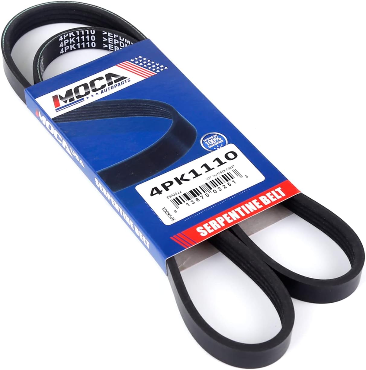 MOCA 4PK1110 EPDM Correa Serpentina para Toyota 4Runner para Honda Accord para Chevrolet SS Caprice