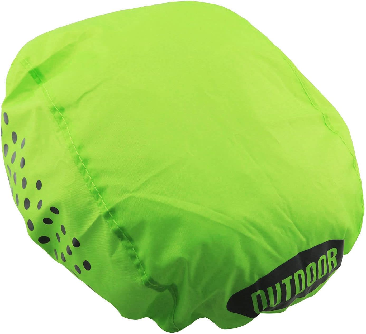 Funda para casco con tira reflectante transpirable para ciclismo, cubierta de lluvia, para montar en carretera, casco de bicicleta de agua y nieve