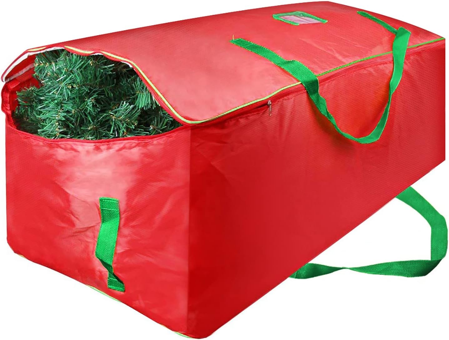 Bolsa de almacenamiento para árbol de Navidad, se adapta a árboles de hasta 9 pies, contenedor grande y duradero para árbol de Navidad que protege