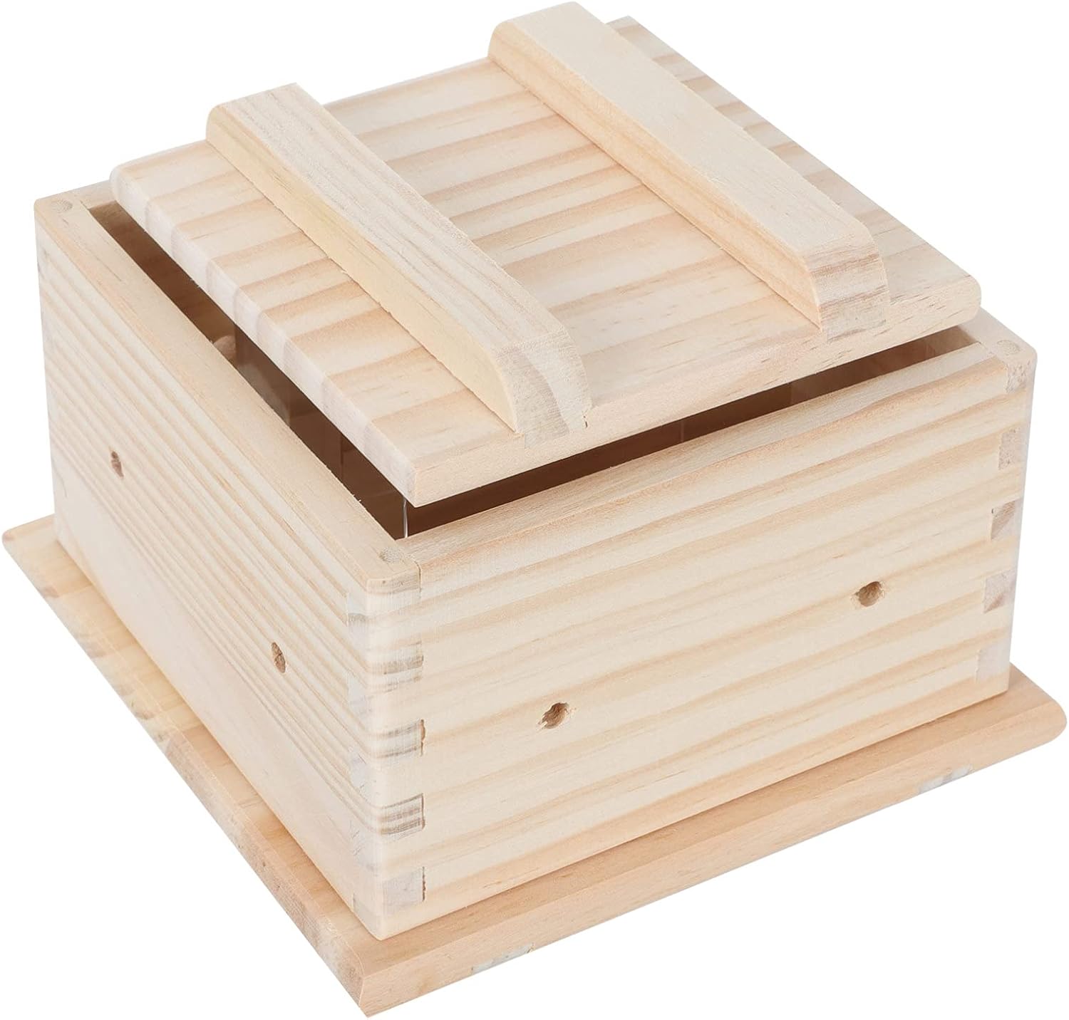 Generic Caja de molde de prensa de tofu, fabricante de tofu de madera casera, máquina de queso de tofu, molde de tofu de agua, kit de fabricación de