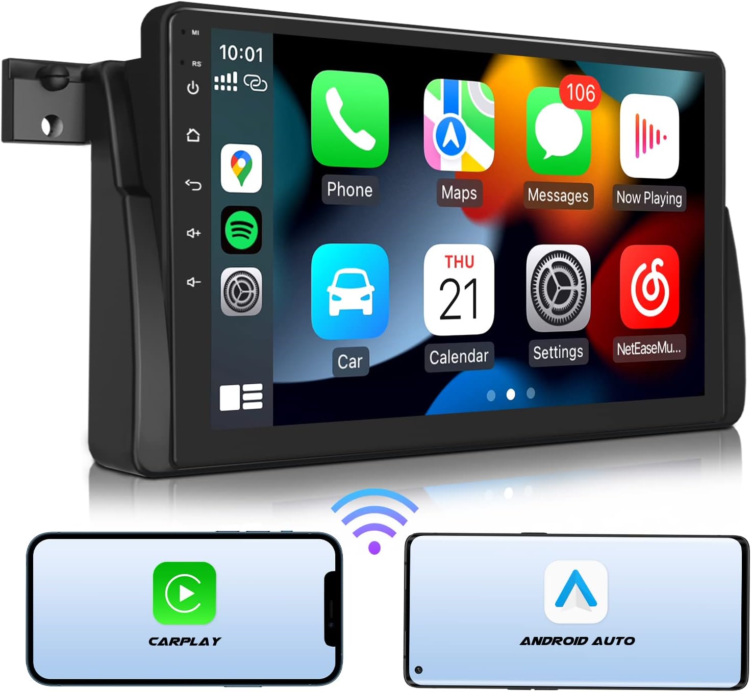 Eonon Estéreo de auto Android 10, estéreo para auto CarPlay y Android, radio de coche de 9 pulgadas compatible con BMW Serie 3 1999-2005 (E46),