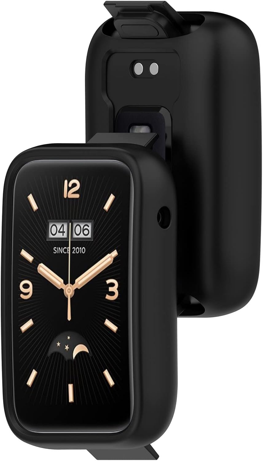 Compatible con Xiaomi Band 7 Pro Funda Protectora, Smartwatch PC Funda Protectora Carcasa Suave Negro Smartwatch Accesorios