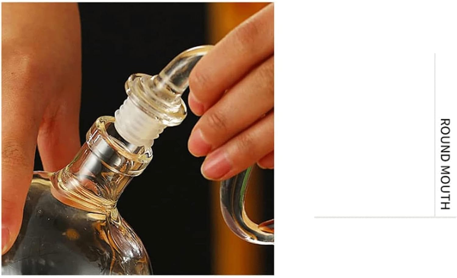 Decantador de whisky con forma de animal de león, jarra de vino transparente, jarra de tequila, decoración de mesa para el hogar
