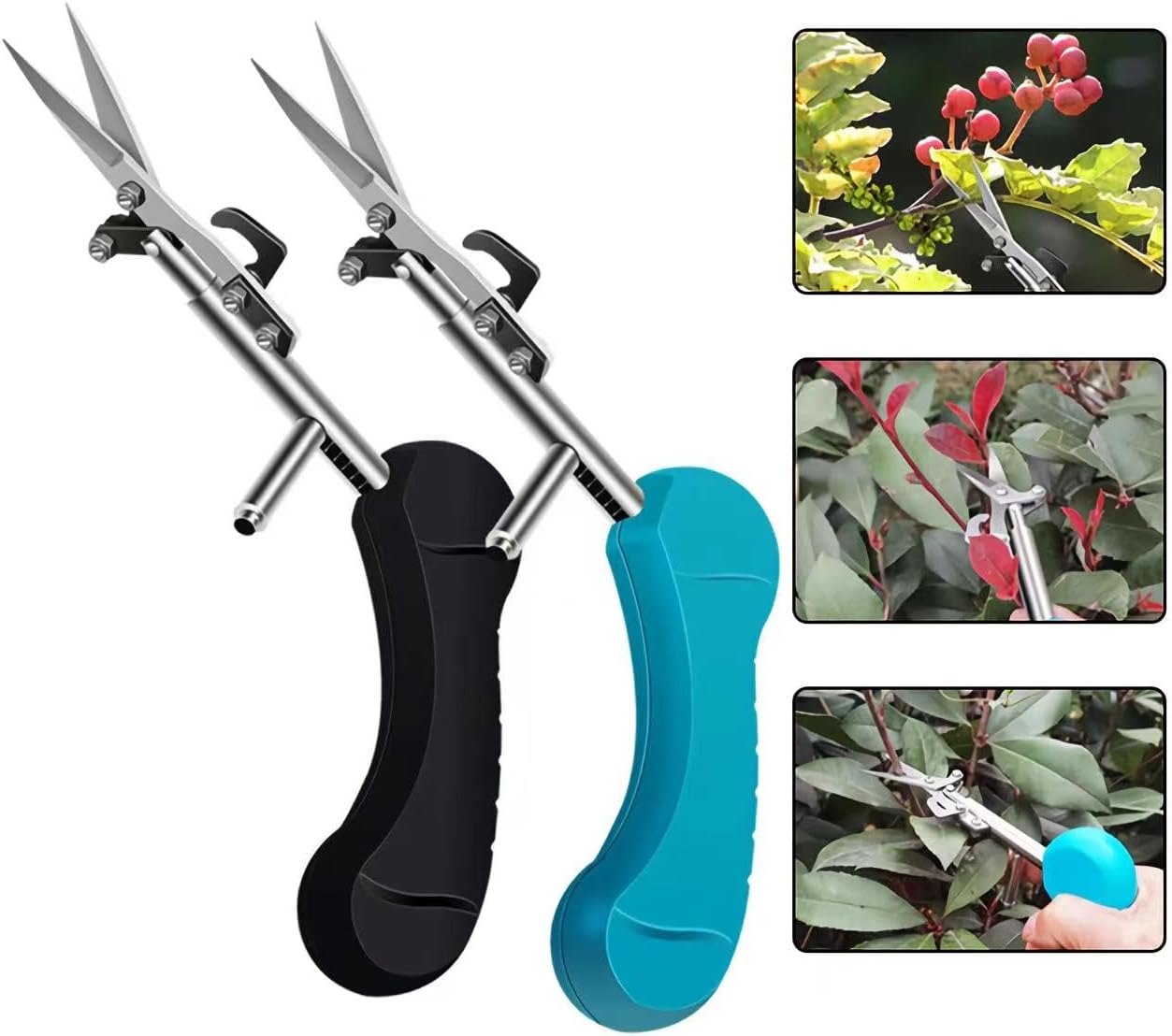 Tijeras de podar de jardín profesionales Tijeras de podar manuales de jardinería (azul)