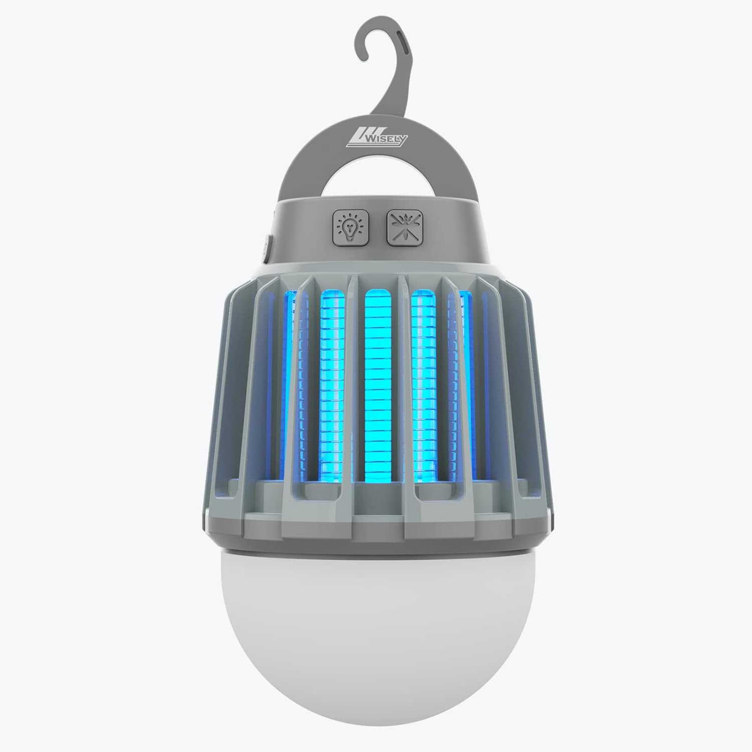Wisely Bug Zapper eléctrico para exteriores e interiores, lámpara recargable USB-C para matar mosquitos, trampa electrónica portátil para