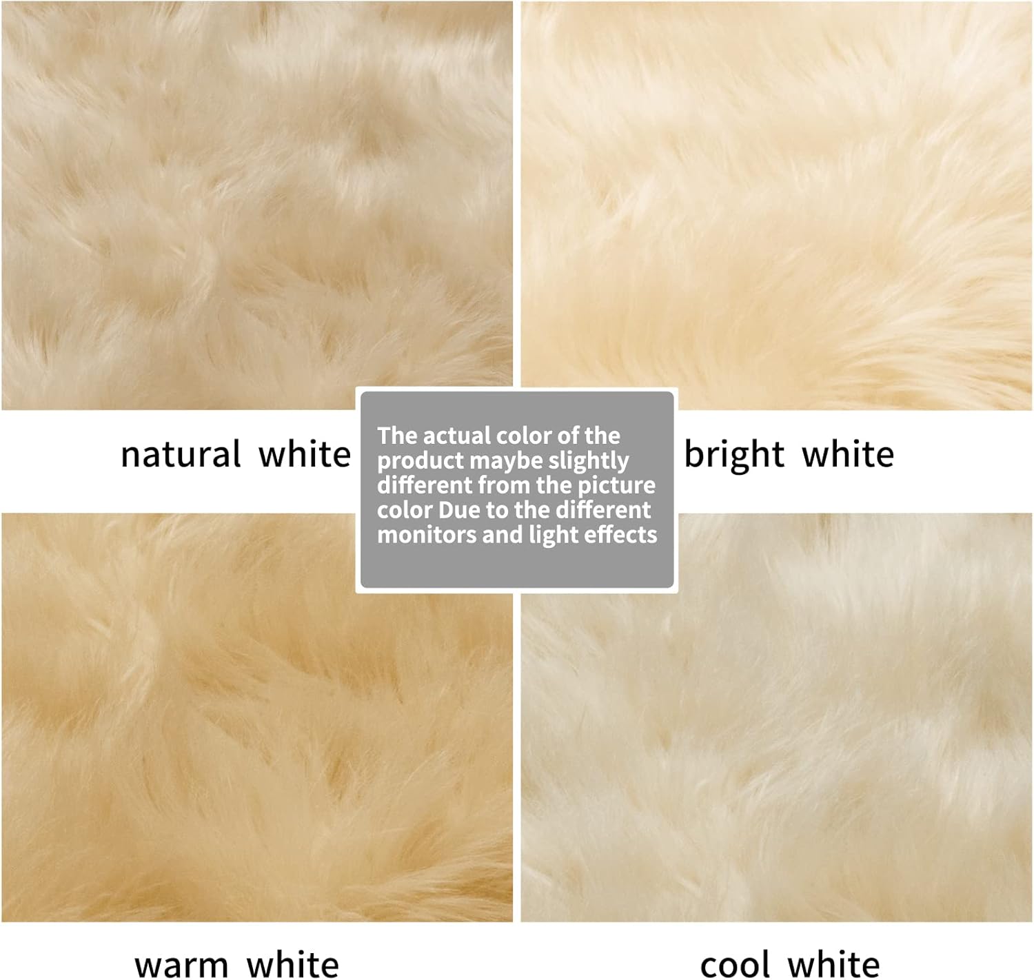Alfombra beige esponjosa para dormitorio, alfombra de piel sintética de 2 x 6 pies para pasillo, alfombra de pelo suave para sofá, alfombra