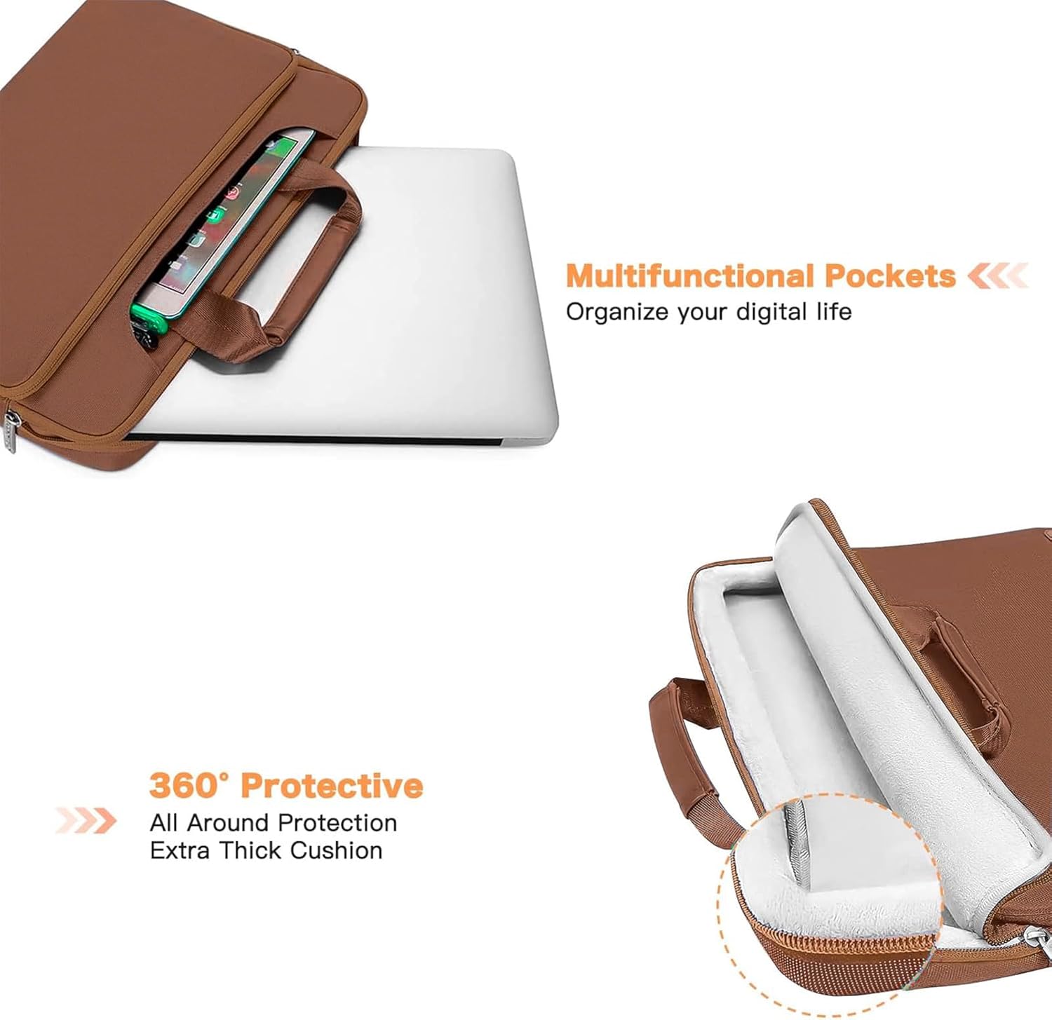 MOSISO – Bolsa de hombro con protección de 360 para MacBook AirPro, laptop de 13-13.3 pulgadas, MacBook Pro 14 2023-2021 A2779 M2 A2442 M1, funda de