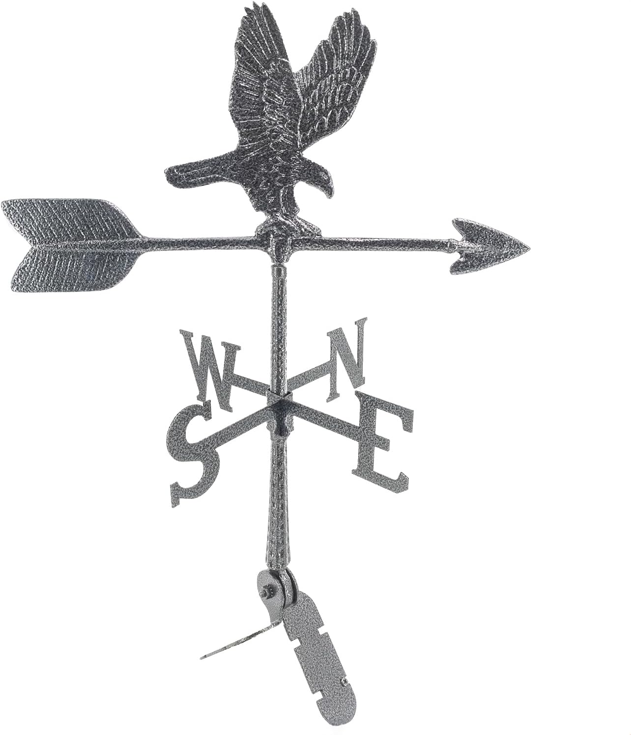 Veleta de aluminio Eagle de 24  – Veleta al aire libre con adorno – Decoración de techo de metal – Montaje incluido (4 a elegir) – Veleta de