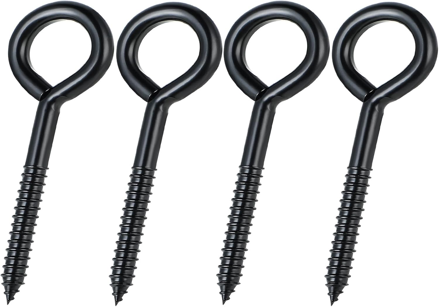 DELSWIN Ganchos de ojo de tornillo  800 libras, ganchos de ojo resistentes de 6 pulgadas, pernos de ojo autorroscantes a prueba de óxido, tornillo