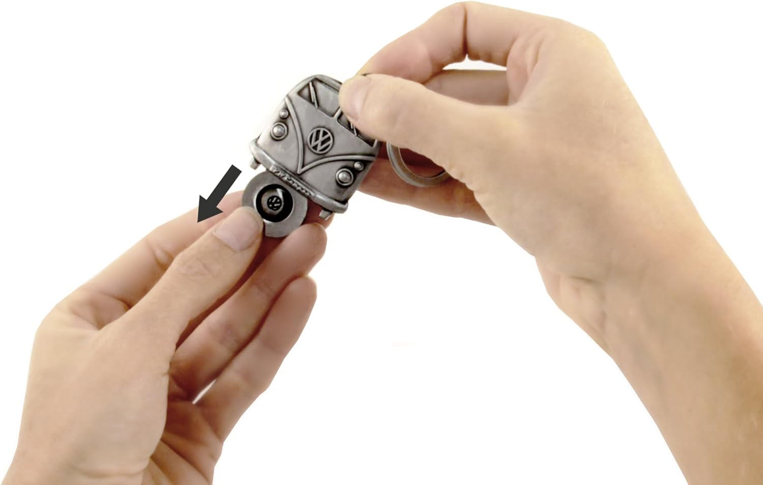 BRISA VW Collection – Llavero Volkswagen Bus T1Beetle con moneda en lata de regalo