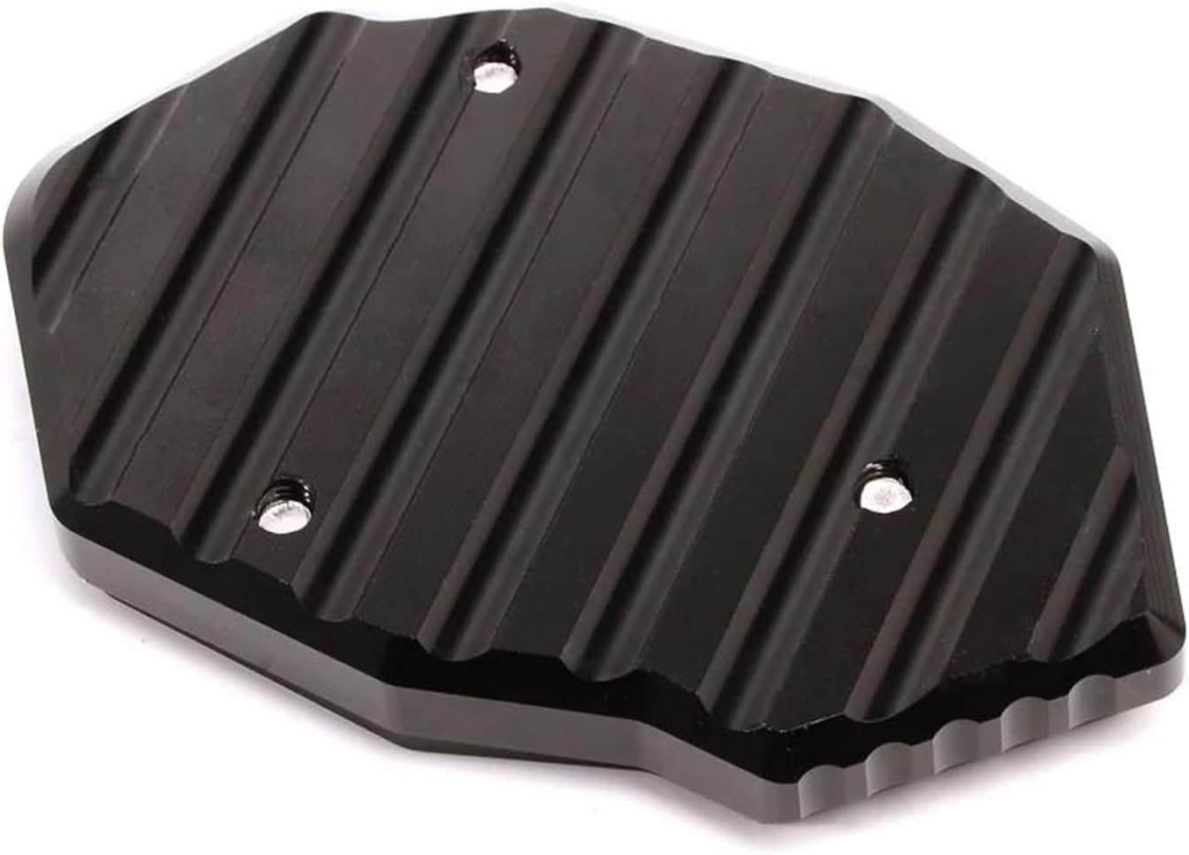 Motorcycle Kickstand Extension Plate Side Stand Enlarger Pad Valve Caps for Kawasaki for Versys 300 for VERSYS X300 X250 (Color  Black)