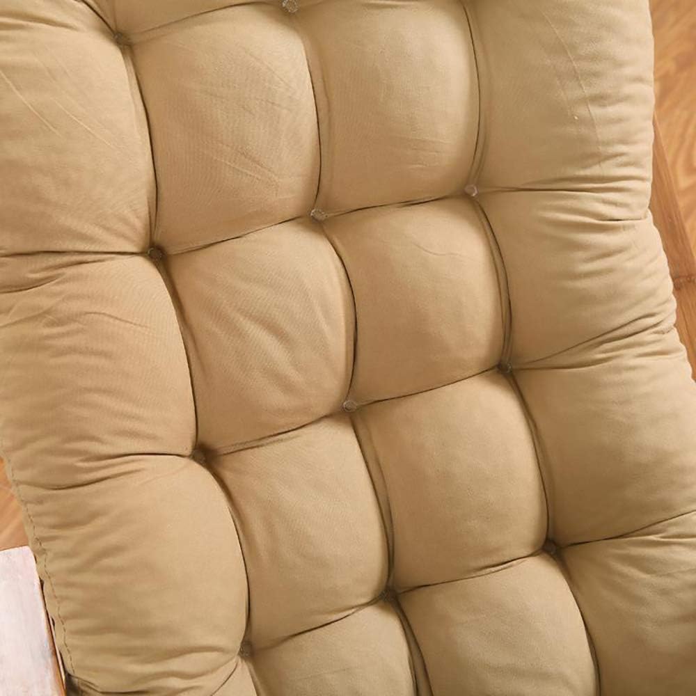 Cojín plegable para silla mecedora, cojín para silla reclinable, para jardín, exterior, interior, sofá, tatami, banco de automóvil, color gris, 19 x