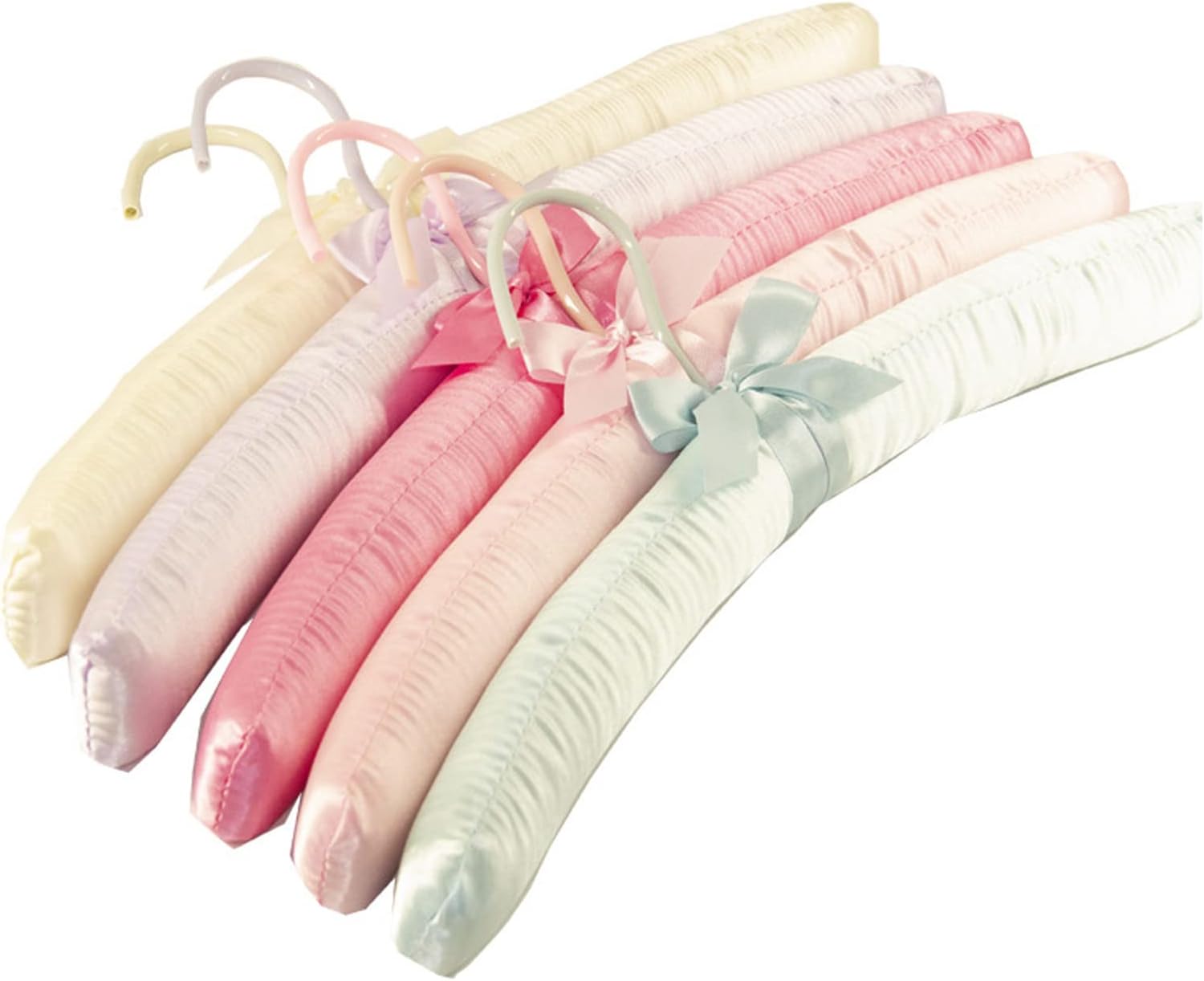 Fazanwey Perchas acolchadas para ropa, perchas de satén, perchas acolchadas para mujer, suéteres (5 unidades)