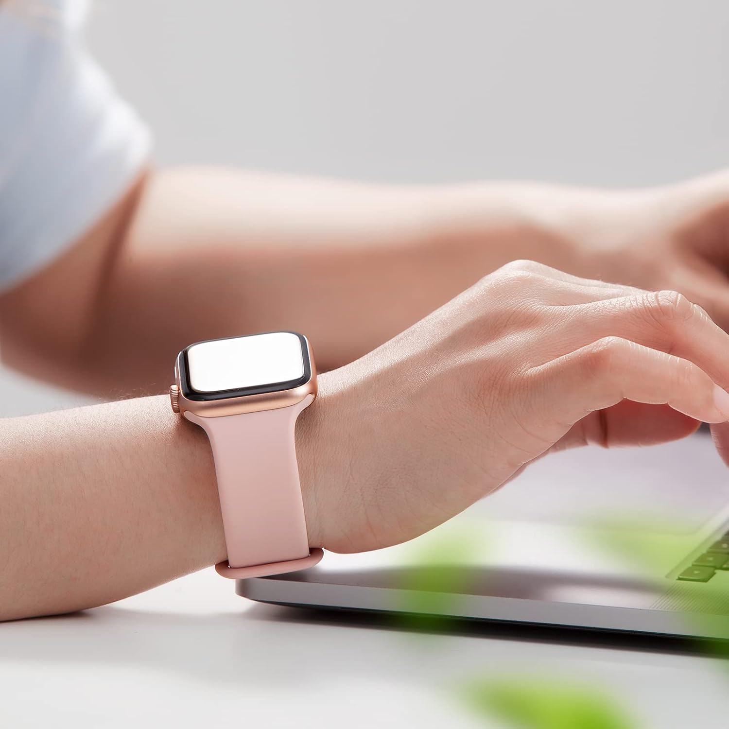 Correa para iWatch compatible con Apple Watch Band 1.732 in 1.772 in 1.654 in 1.575 in 1.614 in 1.496 in para mujeres y hombres, correa deportiva de