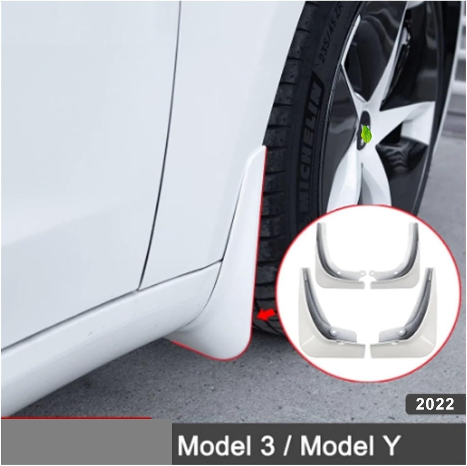 Juego de 4 unidades compatibles con Tesla Model 3 Splash Guards ABS con patrón de fibra de carbono, aletas de barro, guardabarros modelo Y 2023 2022