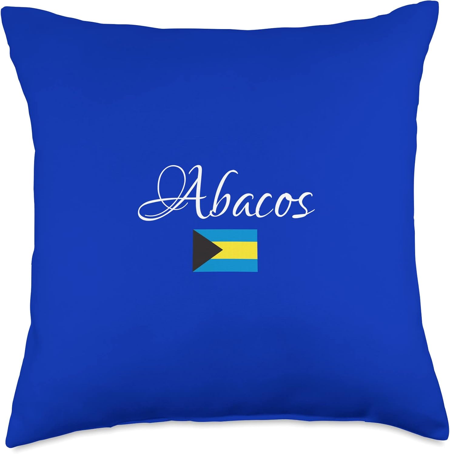 KULAWIND Abacos, National Flag of The Bahamas Throw Pillow, 18×18, Multicolor