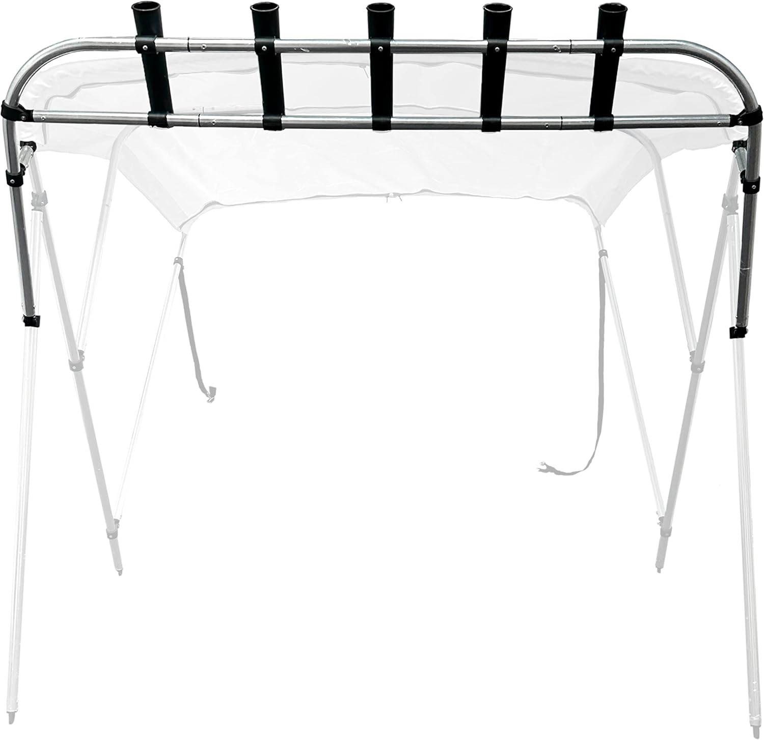 Savvycraft Bimini – Soporte para caña de pescar, soporte para caña de pescar, lanzacohetes se adapta a marco superior Bimini de 1 pulgada